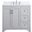 Moore 36 Inch Single Bathroom Vanity In Grey With Backsplash
