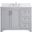 Moore 42 Inch Single Bathroom Vanity In Grey With Backsplash
