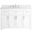 Moore 48 Inch Single Bathroom Vanity In White With Backsplash