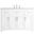 Moore 48 Inch Single Bathroom Vanity In White