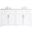 Moore 60 Inch Double Bathroom Vanity In White