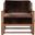 Moraine Accent Chair In Dark Brown