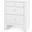 Morgan 3-Drawer Side Table In Chiffon White