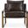 Morgan Accent Chair In Brown