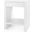 Morgan Grasscloth 1-Drawer Side Table In Chiffon White