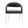 Morgan Upholstered Dining Chair with Brushed Stainless Steel and Charcoal Fabric Set of 2