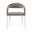 Morgan Upholstered Dining Chair with Brushed Stainless Steel and Light Gray Fabric Set of 2
