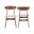 Morocco Dining Chair with Natural Seat Cushion Set of 2