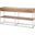 Morris I Brown Wood With Silver Metal Frame 2 Drawer Console Table