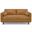 Morrison Genuine Leather 72 Inch Sofa In Sienna