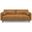 Morrison Genuine Leather 89 Inch Sofa In Sienna