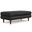 Morrison Genuine Leather Large Rectangular Ottoman In Lead Black