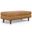 Morrison Genuine Leather Large Rectangular Ottoman In Sienna