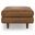 Morrison Genuine Leather Ottoman In Caramel Brown