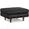 Morrison Genuine Leather Ottoman In Lead Black