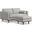Morrison Woven-Blend Fabric 72 Inch Sofa and Ottoman Set In Mist Grey