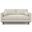 Morrison Woven-Blend Fabric 72 Inch Sofa In Cream White