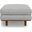 Morrison Woven-Blend Fabric Ottoman In Mist Grey