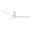 Mosley 60 Inch Energy Star Damp Rated Ceiling Fan and Wall Control In Fresh White