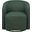 Mossbrook Fabric Upholstered Swivel Accent Chair In Green