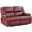 Camila Upholstered Motion Reclining Loveseat Red Faux Leather