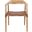 Munro Leather Woven Accent Chair in Green