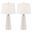 Muriel Table Lamp Set of 2 In White