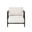 Muros Lounge Chair In Black and Palazzo Cream