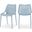 Mykonos Outdoor Patio Dining Side Chair Set of 4 In Sky Blue