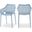 Mykonos Outdoor Patio Dining Arm Chair Set of 4 In Sky Blue