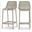 Mykonos Outdoor Patio Stool Set of 4 In Taupe