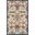 Myrta 5' x 8' Tacoma Floral High-Low Indoor/Outdoor Area Rug In Blue and Orange