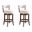 Mystic 26 Inch Counter Height Swivel Barstool Set of 2 In Ancient Stone and Brown