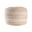 Mystro Striped Ombre Flatweave Pouf In White and Adobe