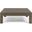 Mythical 29.5 Inch Square Outdoor Coffee Table with Acacia Wood Frame and Slat Top In Grey