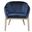 Nadia Club Chair In Navy Blue
