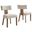 Nalani Dining Chair Set of 2 In Ivory