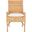 Nancy Rattan Accent Chair with Cushion in Natural and White