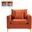 Naomi Velvet Chair In Cognac