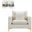 Naomi Velvet Chair In Cream