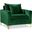 Naomi Velvet Chair In Green