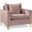 Naomi Velvet Chair In Pink