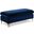 Naomi Velvet Ottoman In Navy