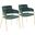 Napoli Chair Set of 2 In Green