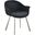 Natalie Arm Chair Set Of 2 In Charcoal Grey