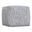 Nate 18 Inch Square Pouf In Denim Melange