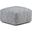 Nate 20 Inch Square Pouf In Patterned Denim Melange