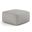 Nate 20 Inch Square Pouf In Patterned Grey Melange