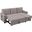 Nathan Light Gray Reversible Sleeper Sectional Sofa With Storage Chaise, Usb Charging Ports And Pocket