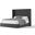 Nativa Interiors Aylet Box Tufted Upholstered Medium 67 Inch California King Charcoal Bed